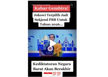 Jokowi Jadi Sekjen PBB 2026 [Hoaks]