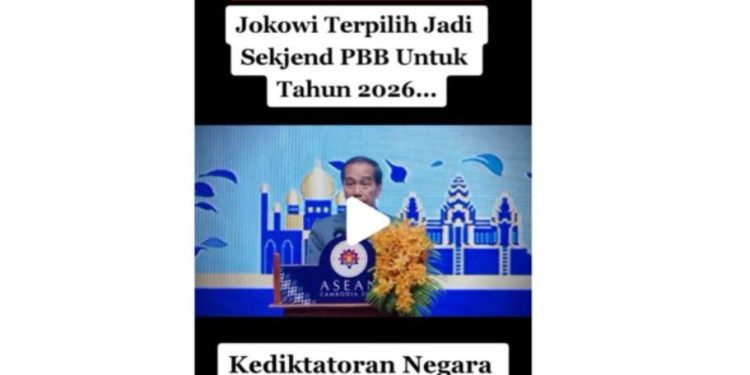Jokowi Jadi Sekjen PBB 2026 [Hoaks]